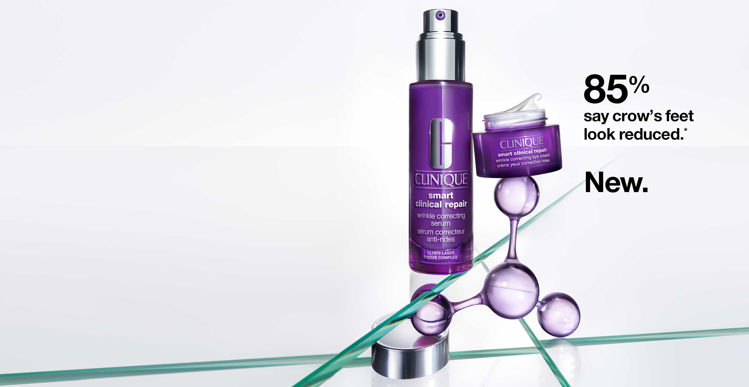 85% say crow’s feet look reduced.* NEW!
