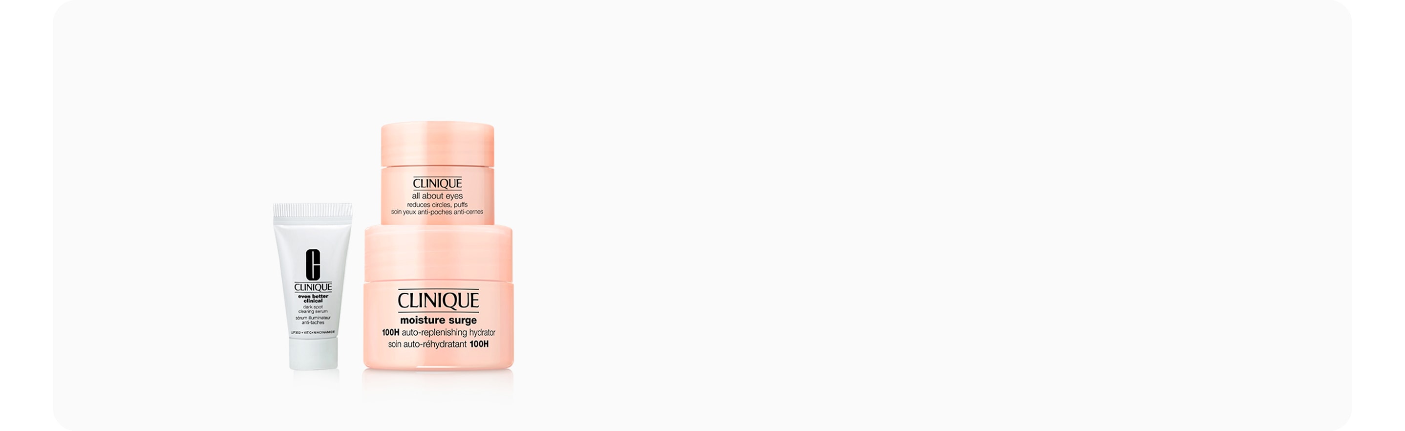 Free three minis and a bag when you spend $80 or more