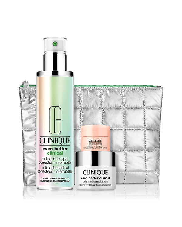 Even Tone Experts, Three skincare stars for brilliant, more even-looking skin. $293 value.