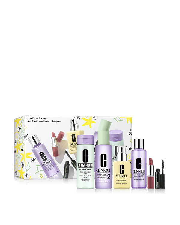 Clinique Icons Set, A collection of fan favorites for a fresh-faced look. $248 value.
