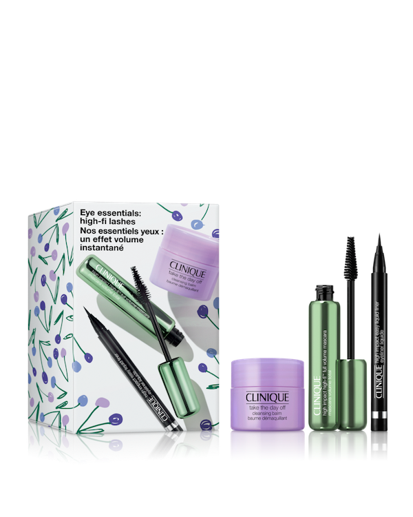 Eye Essentials: High-Fi Lashes, Bold eye essentials, plus a fan-favorite makeup remover. $85 value.