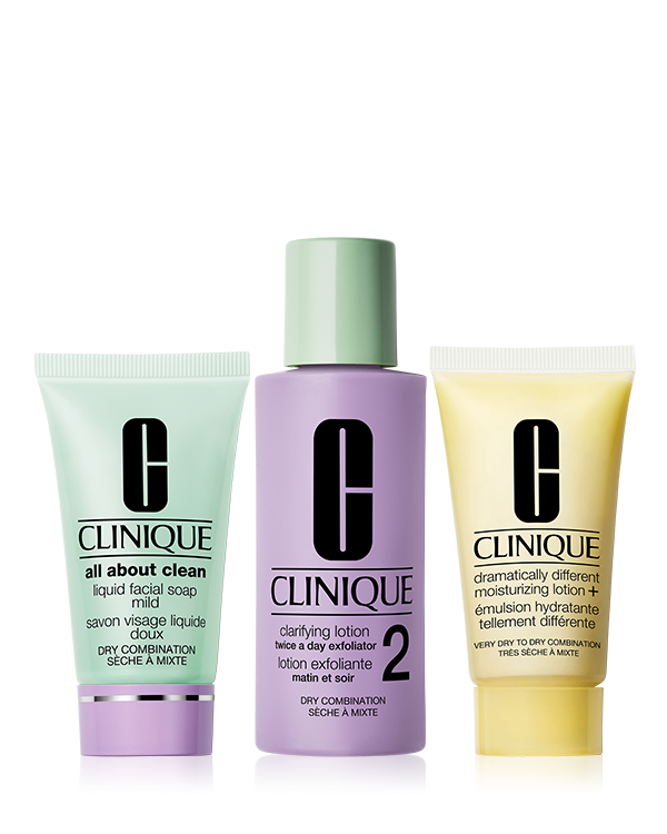 Skin School Supplies: Cleanser Refresher Course (Type 2), 3 steps to clean, healthy looking skin. A $31 value.