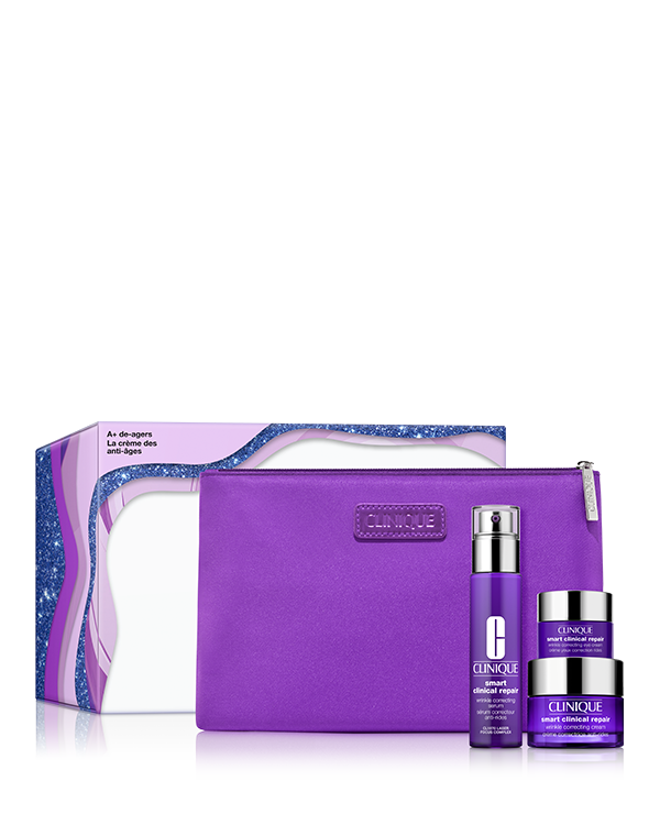 A+ De-Agers Skincare Gift Set, A collection of our best-in-class formulas for results you can see. Worth $181.