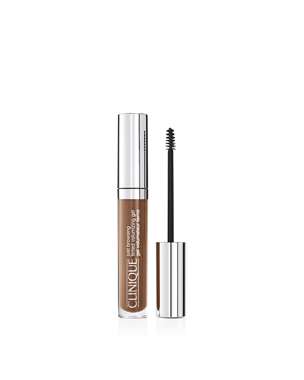 Just Browsing Tinted Volumizing Gel, Tinted, fiber-infused brow gel instantly tames and fluffs for naturally fuller brows in seconds.