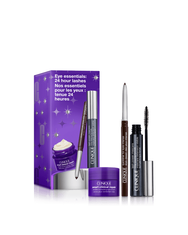 Eye Essentials: 24 Hour Lashes Lash Power Mascara Set, A trio for eye-catching looks and lashes that last. Includes an eye cream, liner, and long-wearing mascara.&amp;nbsp;