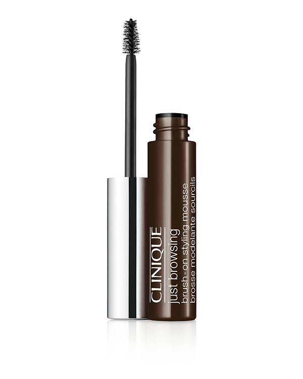 Just Browsing Brush-On Styling Mousse, 16-hour long-wearing brow mousse tints, tames, fills-in even the sparsest brows.