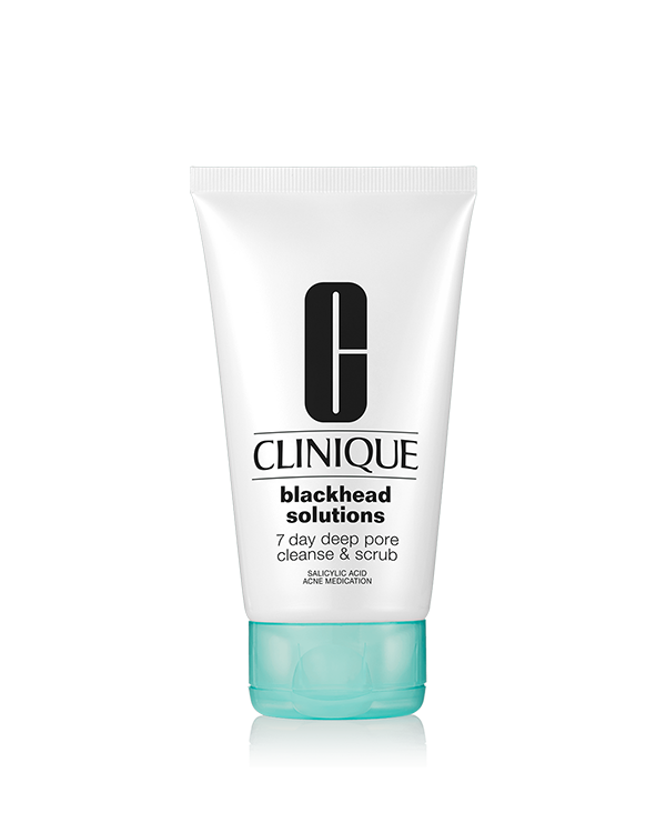 Blackhead Solutions 7 Day Deep Pore Cleanse &amp; Scrub 125ml, A 3-in-1 cleanser-scrub-mask that reduces the appearance of visible pores and blackheads.