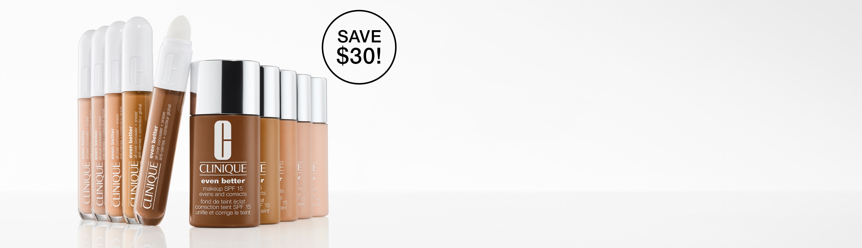 Enjoy 25% off when you buy any Even Better Makeup SPF 15 & Even Better Concealer together. 