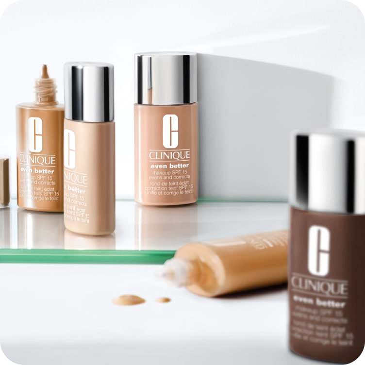 even better foundation bottles standing and laying down.