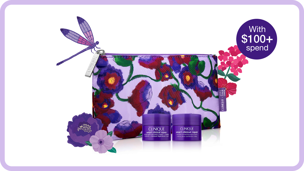 Receive a free 3-piece Smart gift including bag when you spend $100+*. 